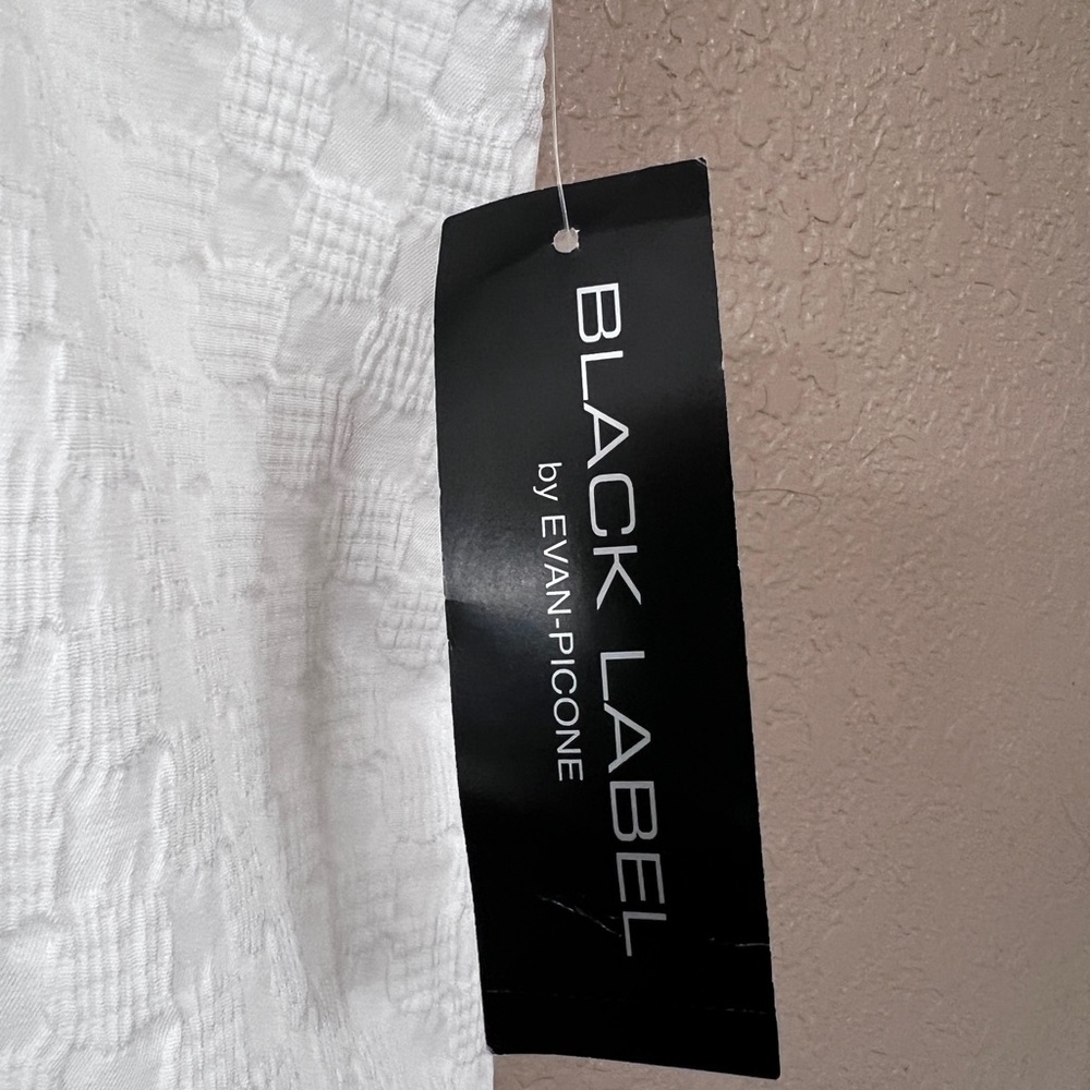 NWT Evan Picone White Textured Pencil Skirt - Picture 3 of 4